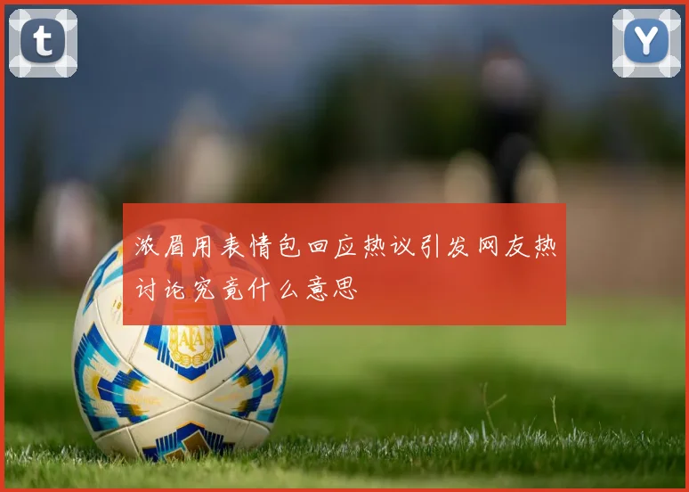 浓眉用表情包回应热议引发网友热讨论究竟什么意思